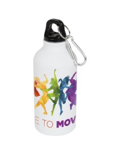 Borraccia sportiva Oregon opaca con moschettone da 400 ml