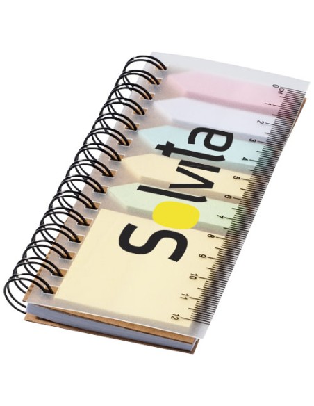Blocco note a spirale con foglietti adesivi colorati Spinner