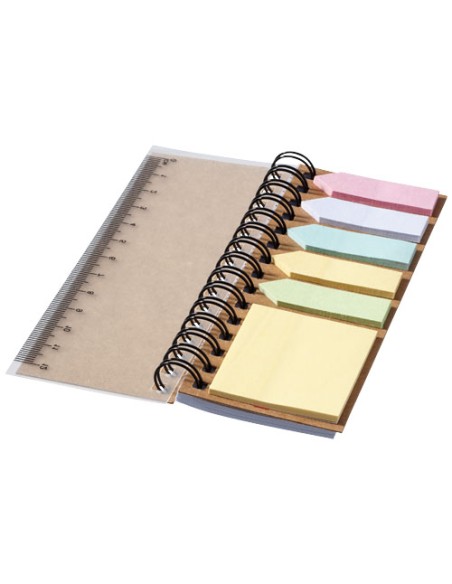 Blocco note a spirale con foglietti adesivi colorati Spinner