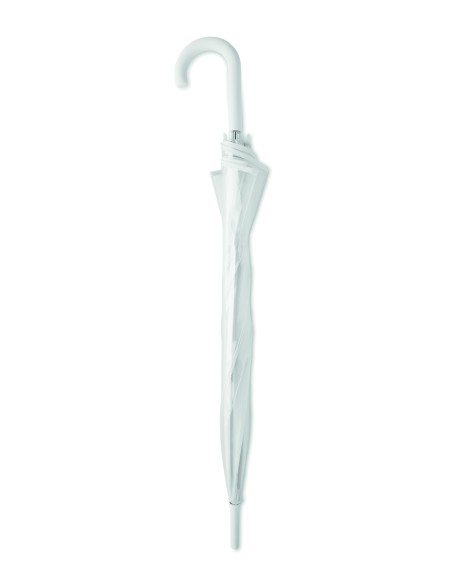 ⌀102cm/23″ ombrello trasparente con manico curvo.