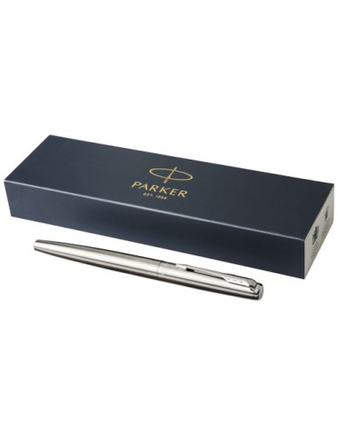 Parker penna stilografica Jotter in acciaio inossidabile (inchiostro blu)