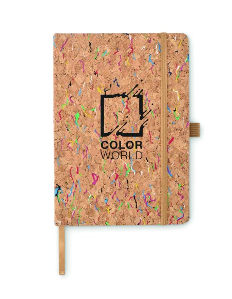 Notebook A5 in sughero colorato