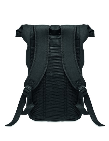 Zaino in tela lavata Rolltop