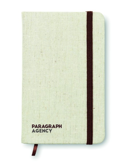 Notebook con cover in canvas