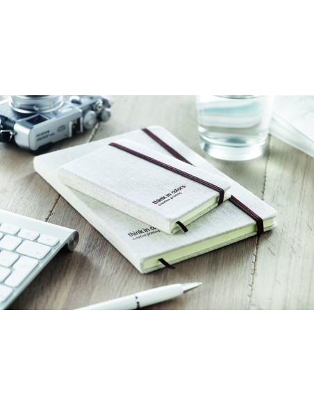 Notebook con cover in canvas