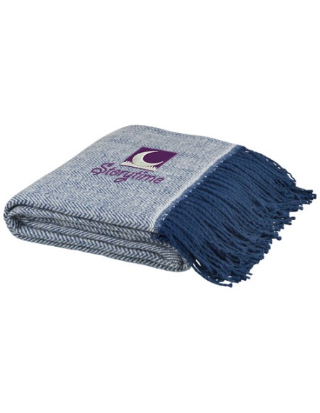 Coperta copriletto Haven con motivo a spina di pesce