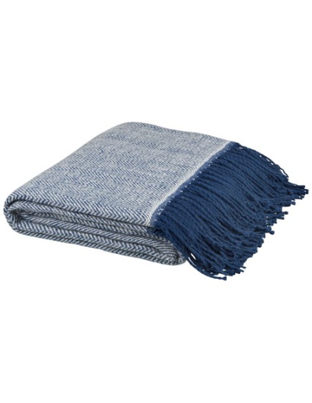 Coperta copriletto Haven con motivo a spina di pesce