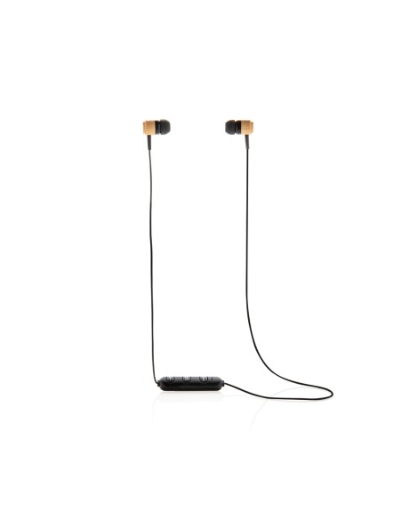 Auricolari wireless in bambù