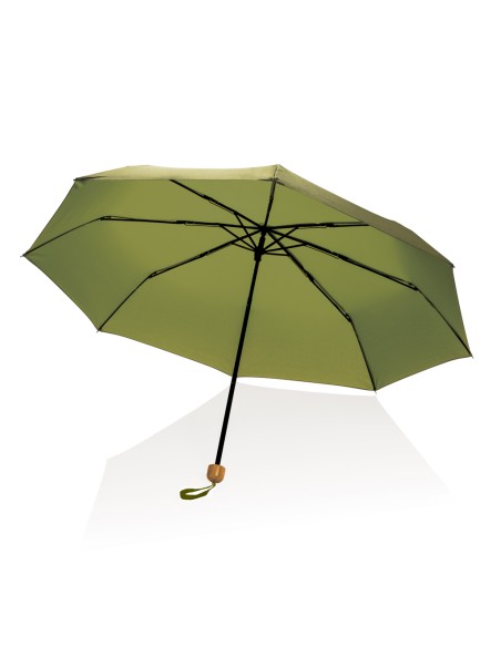 Mini ombrello bambù 20.5" rPET pongee 190T Impact AWARE™