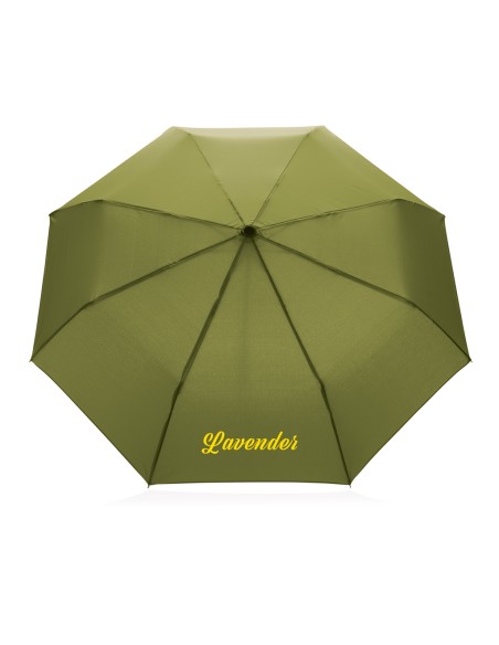 Mini ombrello bambù 20.5" rPET pongee 190T Impact AWARE™