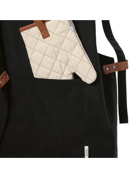 Grembiule Kandinsky in cotone 280gsm con dettagli in rPU