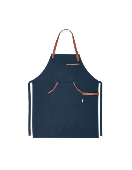 Grembiule Goya in cotone riciclato 300gsm con dettagli in rPU