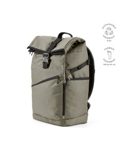 Zaino Coloma 28L in rPET. Chiusura roll-top. Per laptop 17"
