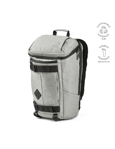 Zaino Paso 20L in rPET. Loops inferiori. Per laptop 17"