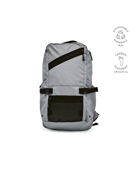Zaino Rivin 18L in rPET. Tasca riflettente. Per laptop 17"