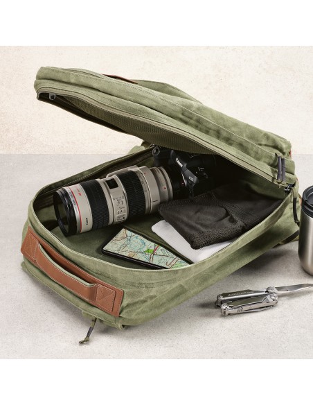 Zaino Cape Town 27L, cotone riciclato 230gsm, per laptop 17"