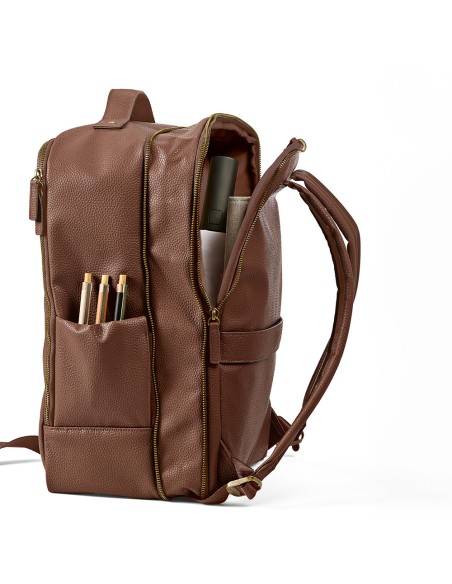 Zaino Paris 20L in pelle riciclata, per laptop 17"