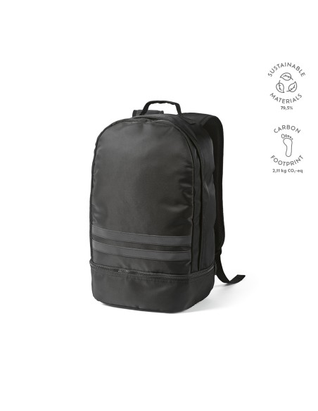 Zaino Buenos Aires 25L rPET. Strisce riflettenti anteriori