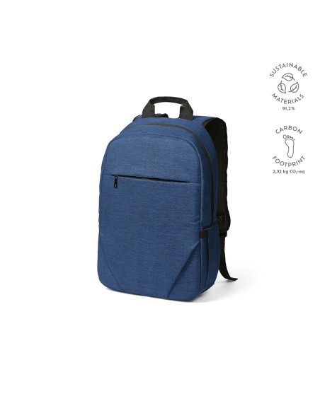 Zaino Vilnius 18L in rPET. Tasca frontale, per laptop 17"