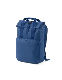 Zaino Warsaw 20L in rPET. Chiusura roll top con fibbia