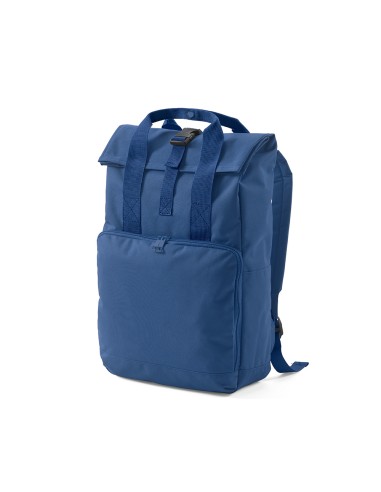 Zaino Warsaw 20L in rPET. Chiusura roll top con fibbia