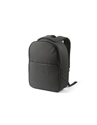 Zaino Budapest 16L in rPET. Tasca frontale. Per laptop 17"