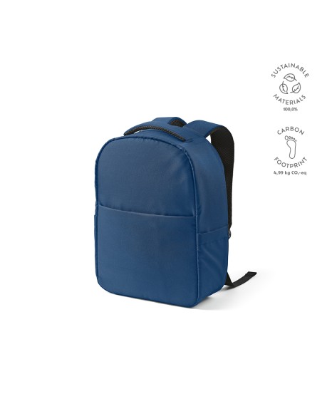 Zaino Budapest 16L in rPET. Tasca frontale. Per laptop 17"