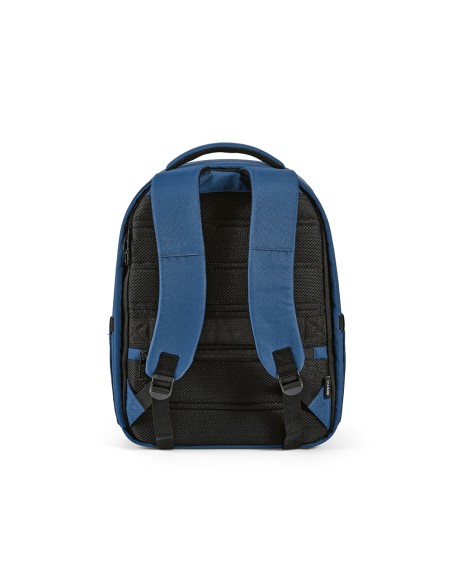 Zaino Budapest 16L in rPET. Tasca frontale. Per laptop 17"
