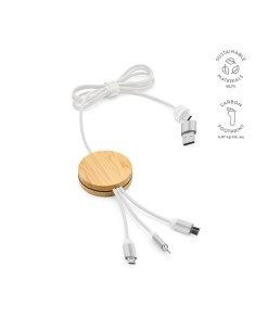 Cavo Feynman 5-in-1 realizzato in bambù e rPET