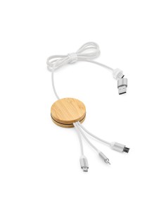 Cavo Feynman 5-in-1 realizzato in bambù e rPET