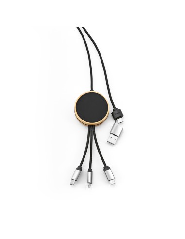 Cavo Feynman 5-in-1 realizzato in bambù e rPET