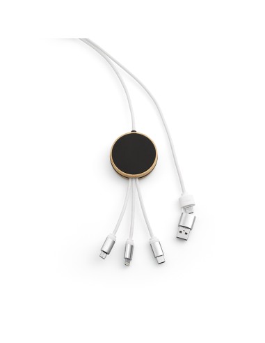 Cavo Feynman 5-in-1 realizzato in bambù e rPET