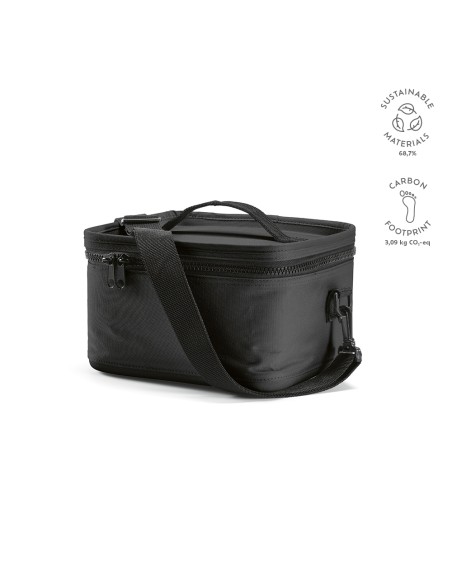 Borsa frigo Munich M 7,5L rPET in rABS. Zip termo-iniettate