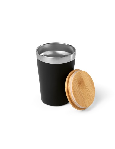 Tazza da viaggio Don rSS con coperchio in bambù 400ml