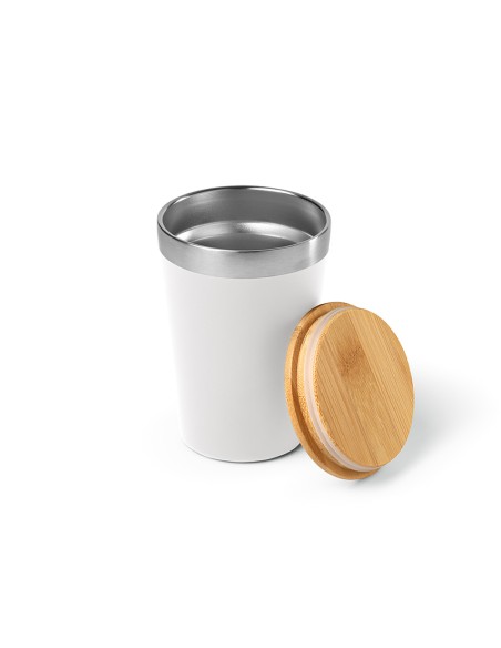 Tazza da viaggio Don rSS con coperchio in bambù 400ml