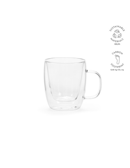 Tazza Elbe 220 in vetro borosilicato, capacità 250 ml