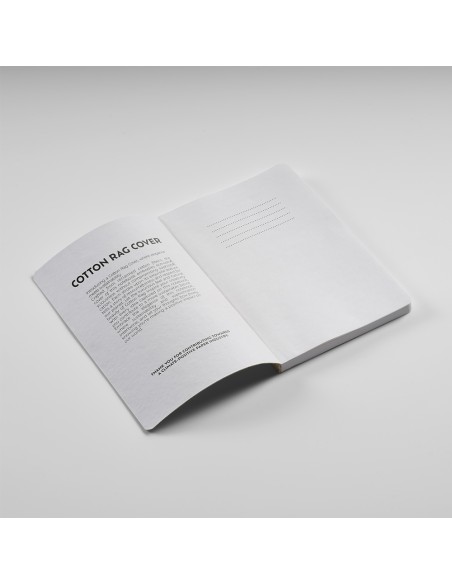 Notebook A5 Verne cotone rigenerato. 196 pagine riciclate