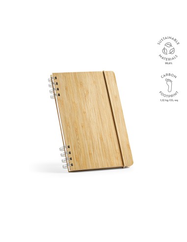 Dante A5 Notebook bambù. 196 pagine riciclata 70gsm