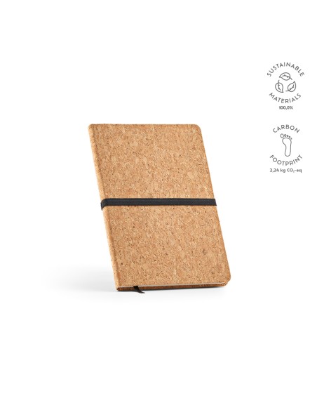 Notebook A5 Goethe in sughero. 196 pagine riciclate 70gsm