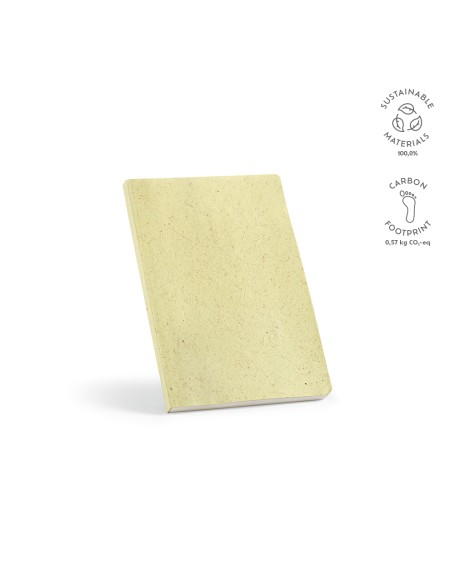 Notebook A5 Lewis copertina Guscio di mais. 196 pg riciclate