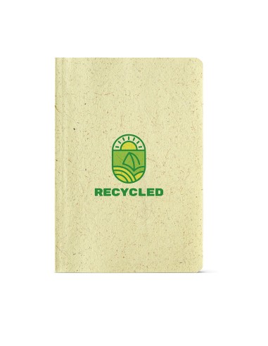 Notebook A5 Lewis copertina Guscio di mais. 196 pg riciclate