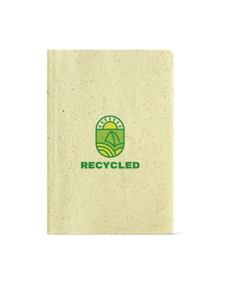 Notebook A5 Lewis copertina Guscio di mais. 196 pg riciclate