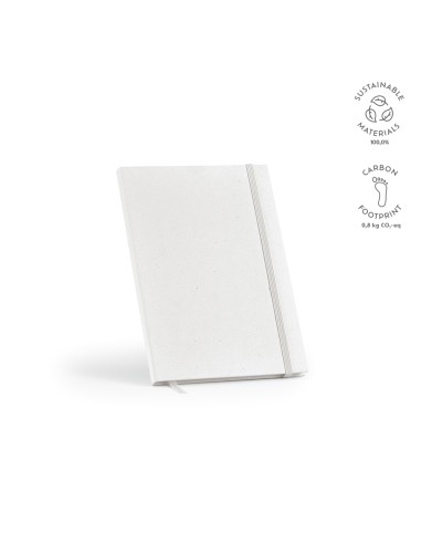 Notebook A5 Hugo copertina in cartoni latte riciclati. 160 pg