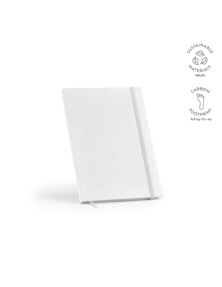 Notebook A5 Hugo copertina in cartoni latte riciclati. 160 pg