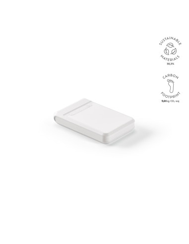 Powerbank Ampx 6.000mAh in ABS riciclato. Uscita da 18W