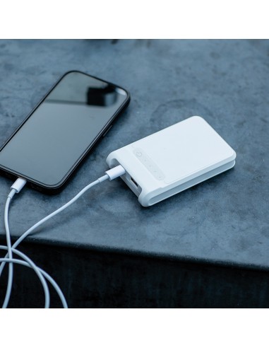 Powerbank Ampx 6.000mAh in ABS riciclato. Uscita da 18W