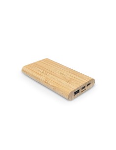 Powerbank Pythagoras in bambù capacità di 10.000 mAh. 15W