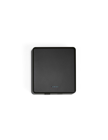Powerbank Mendel in rABS con capacità di 5.000 mAh e ricarica a induzione