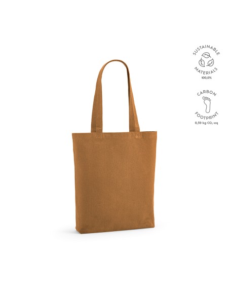 Shopper Annapurna in cotone riciclato 180gsm. Con soffietto