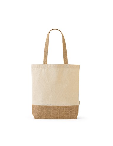 Shopper Puncak in cotone riciclato 180 gsm e juta 275 gsm
